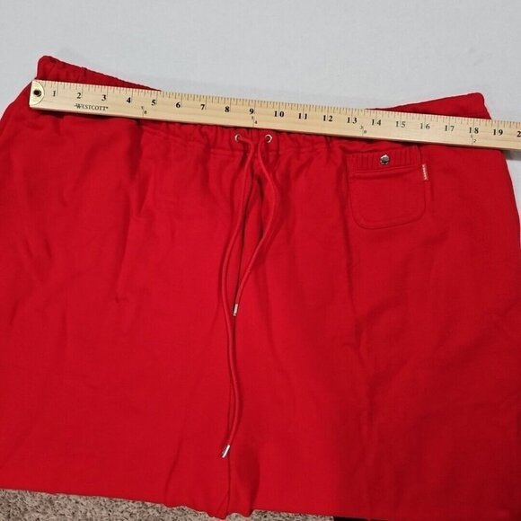 Lauren Ralph Lauren Pants Womens 3X Red Wide Leg Capri Drawstring Sweatpants - Picture 5 of 10